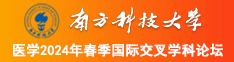 操逼黄色三级网站南方科技大学医学2024年春季国际交叉学科论坛